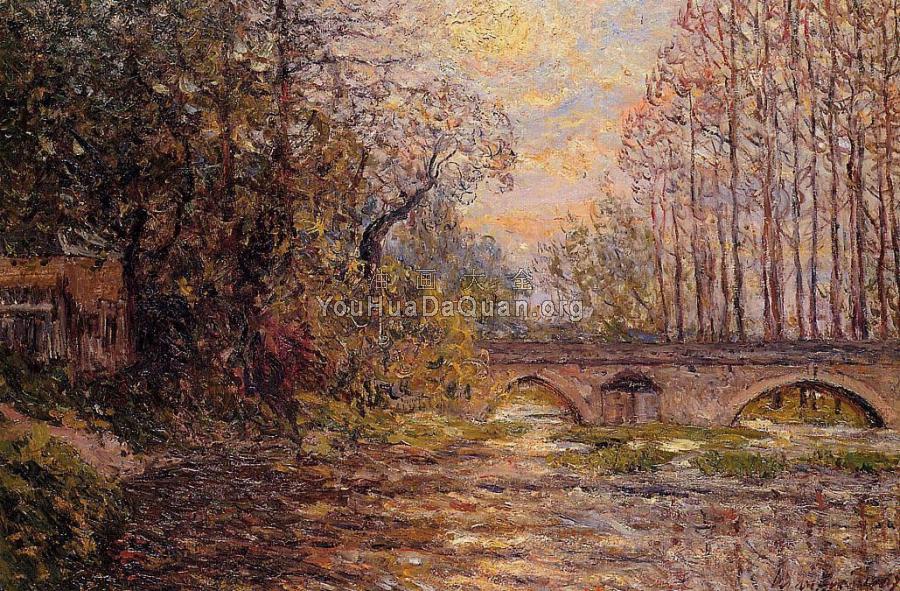 Sunset on the Loir, Lavardin - 马克西姆·莫福拉